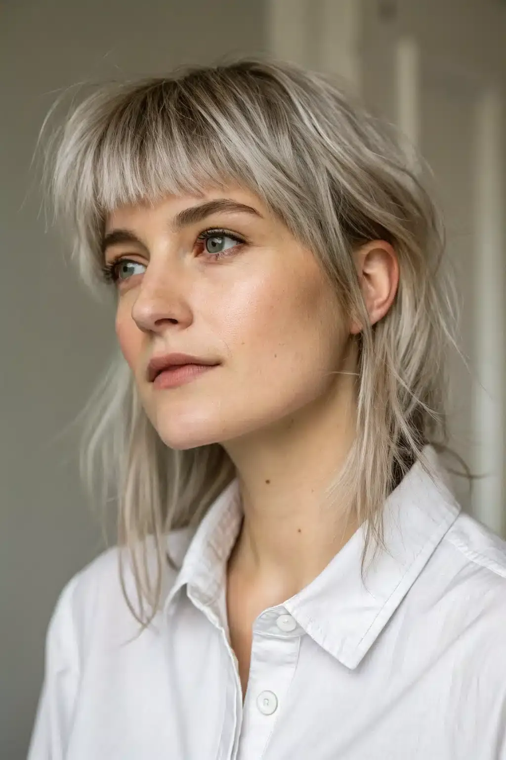 10) Long Pixie with Airy, Wispy Bangs