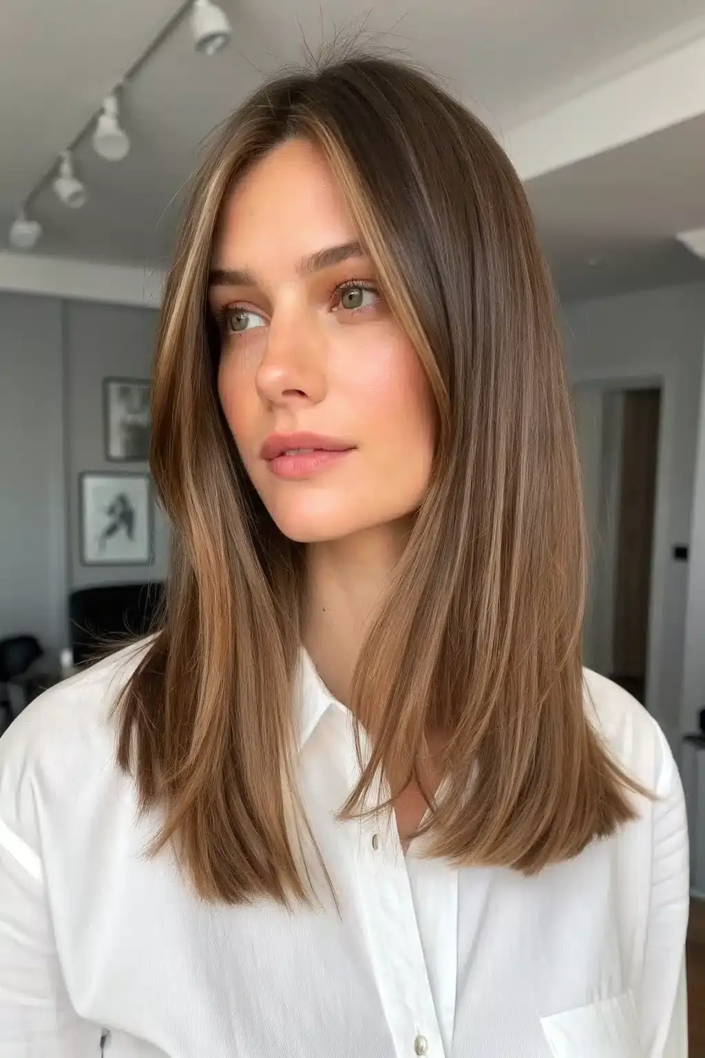 8) Long bob with face-framing layers
