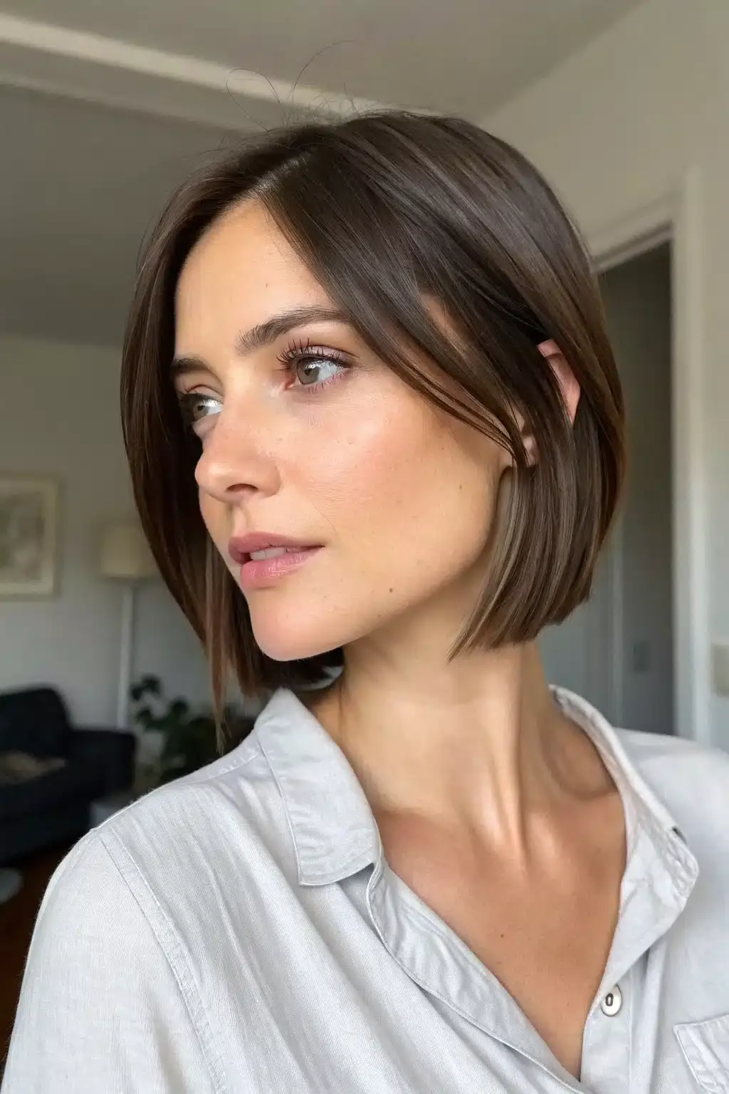 8) Sleek Long Pixie with Straight Hair