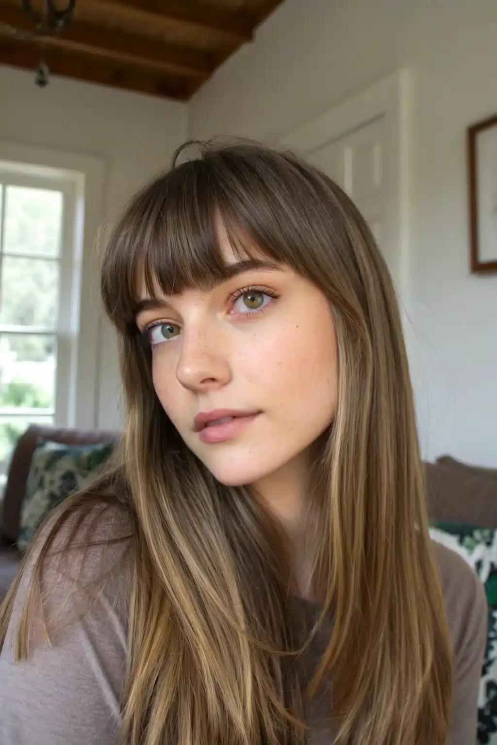 17) Side-Swept Bangs
