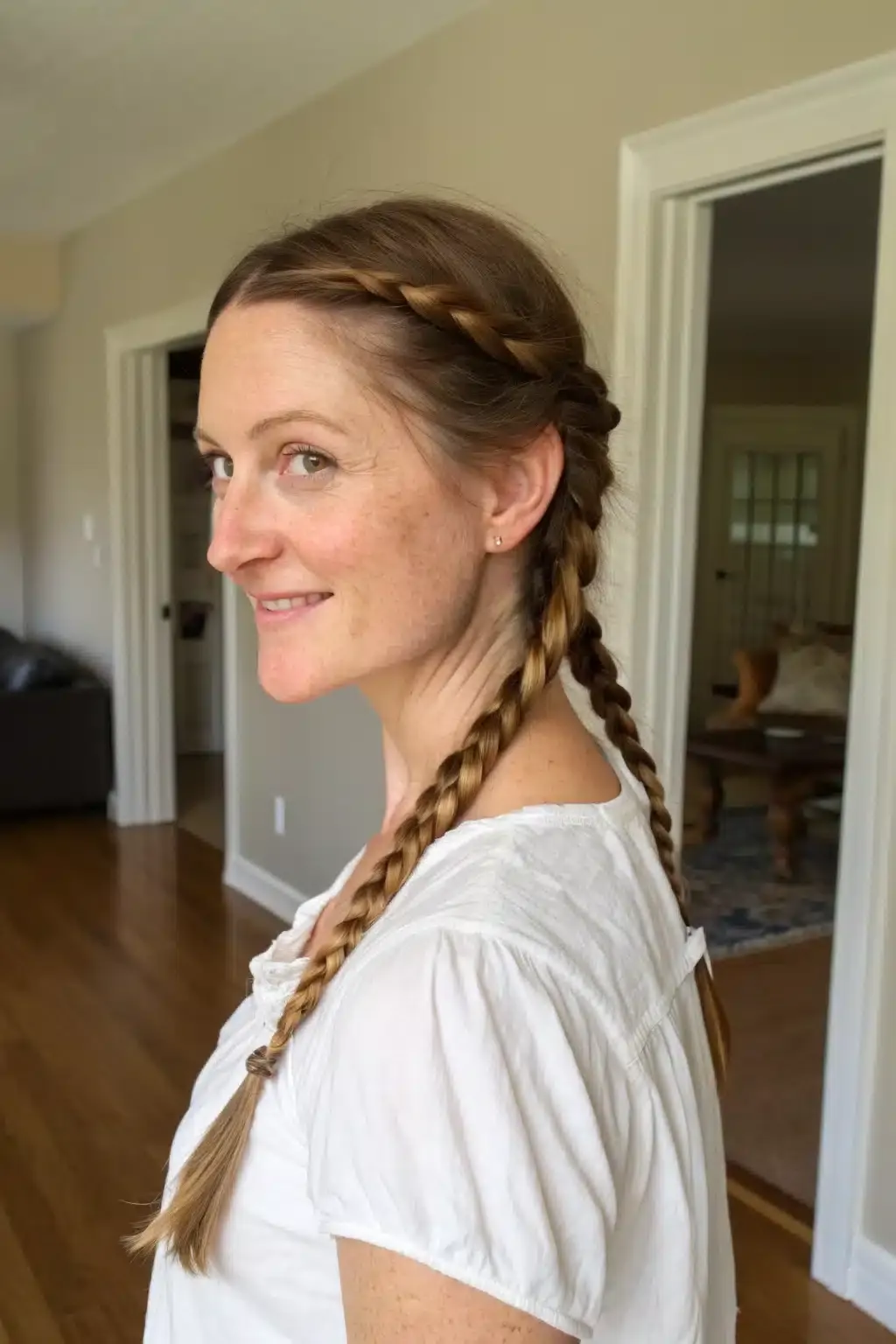 3) Twisted rope pigtails