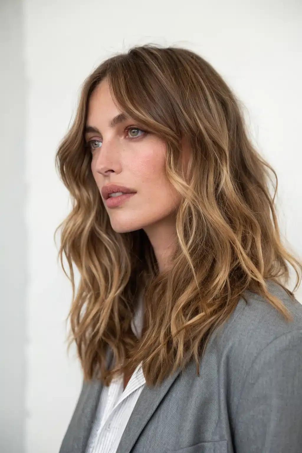 3) Wavy long bob hairstyle