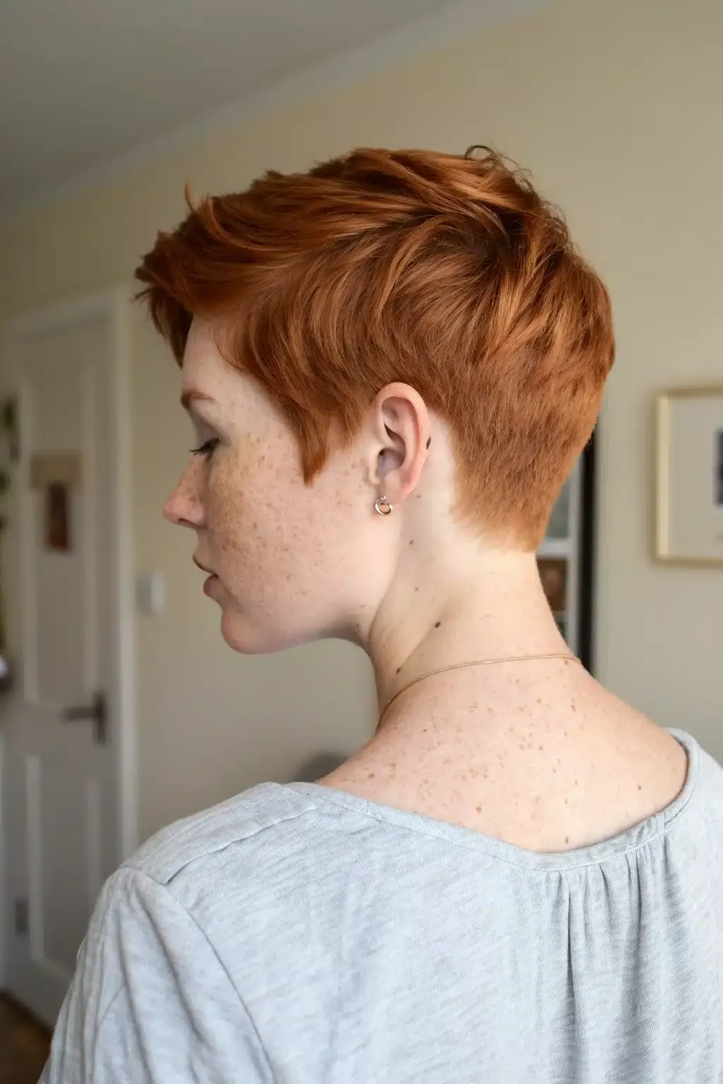 18) Copper Red Pixie Cut