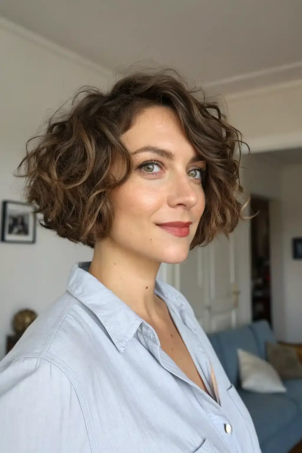 2) Textured Bob