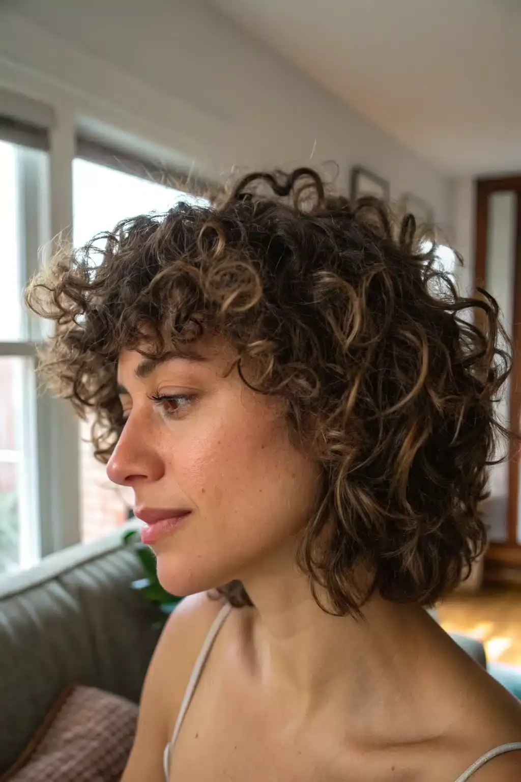 5) Curly Shag Cut