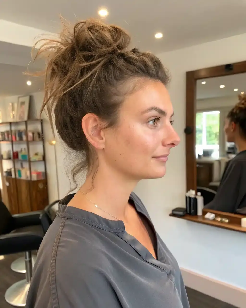 12. Side Messy Bun