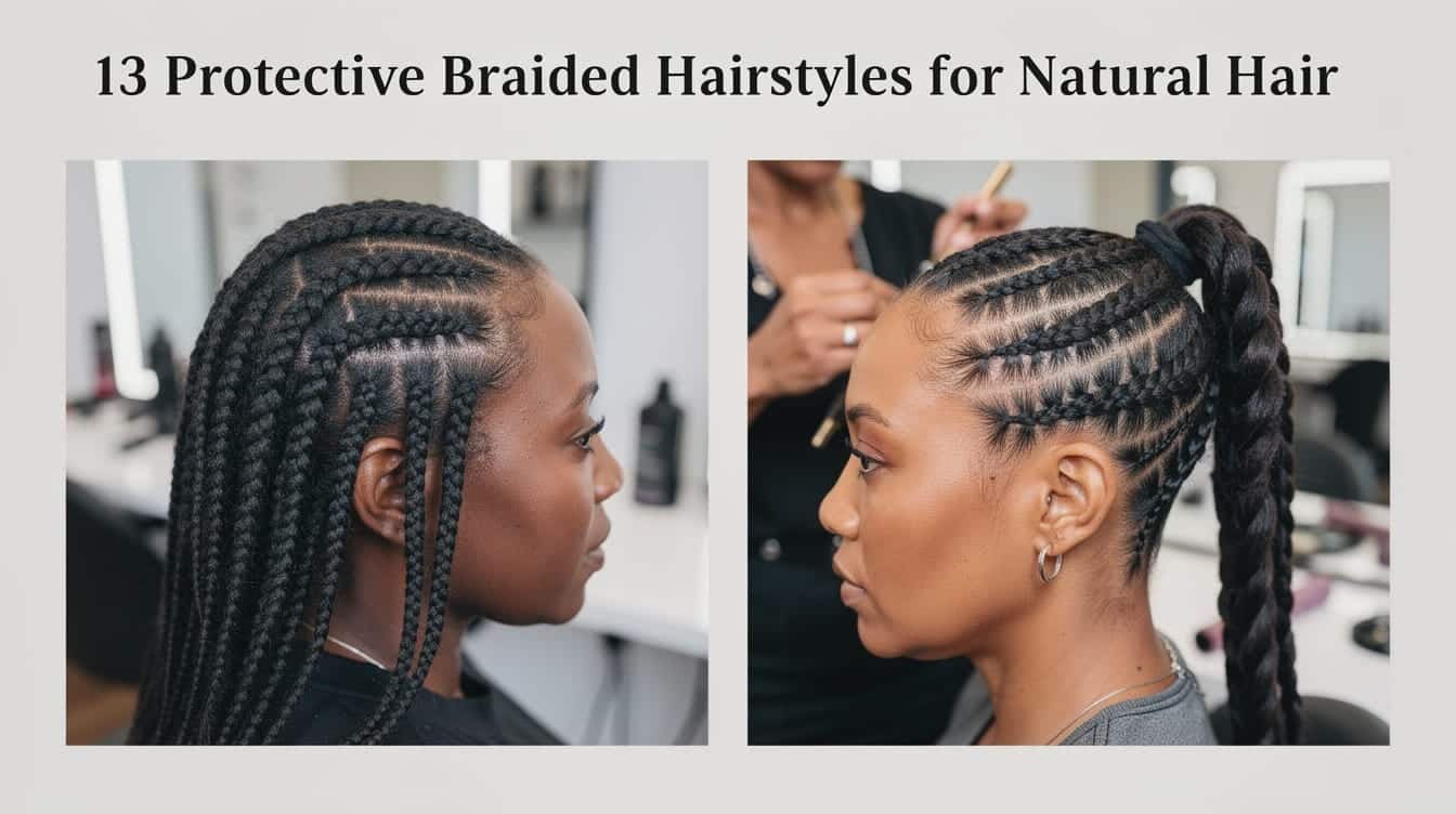 13 Best Protective Braided Hairstyles for Natural Hair