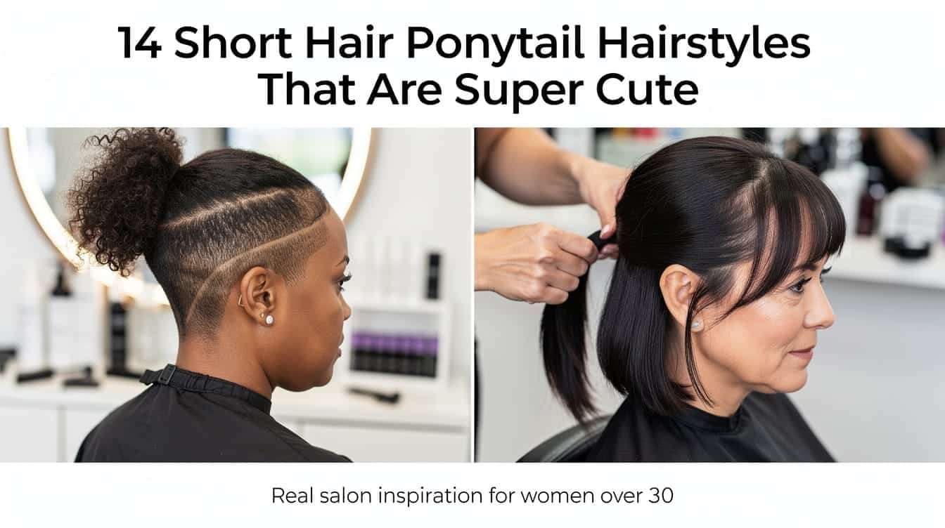 14 Cute Short Hair Ponytail Styles You Will Love