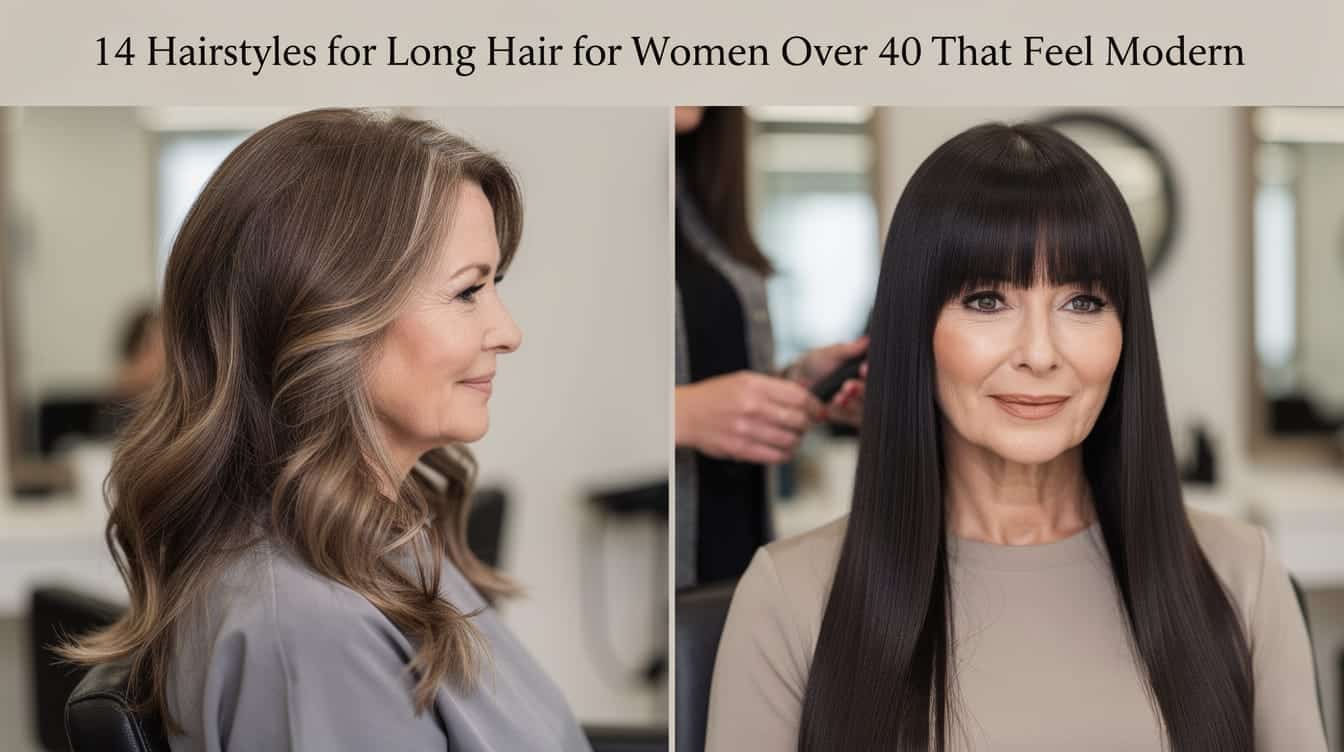 14 Hairstyles for Long Hair for Women Over 40 That Feel Modern