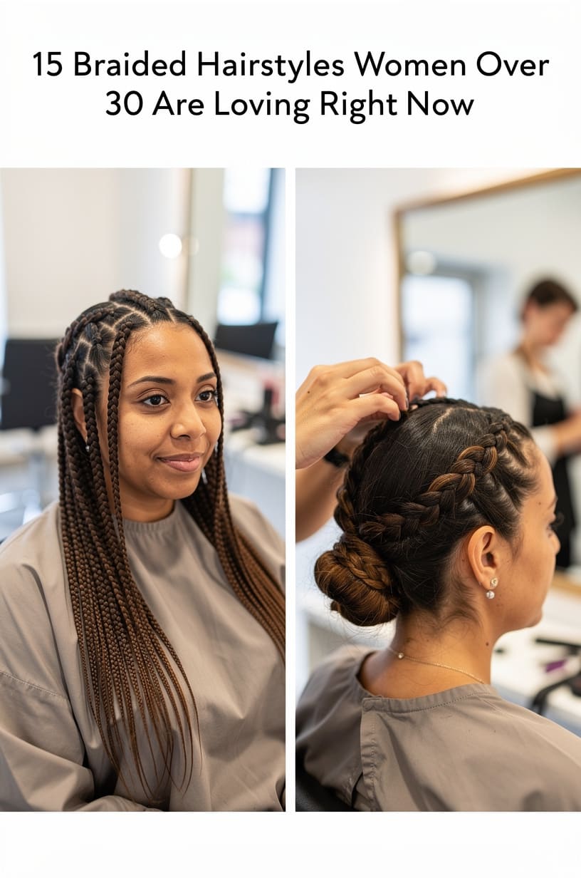 15 Braided Hairstyles Women Over 30 Are Loving Right Now