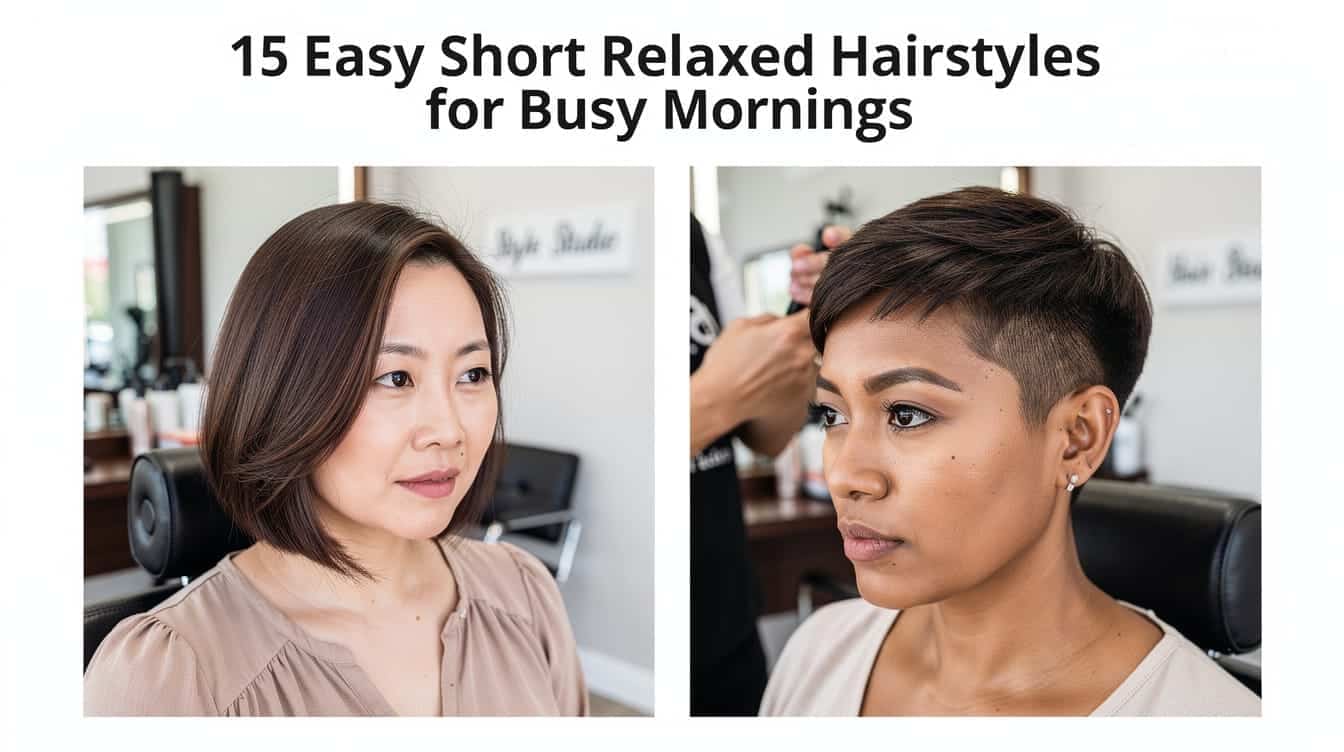 15 Quick Short Relaxed Hairstyles for Busy Mornings