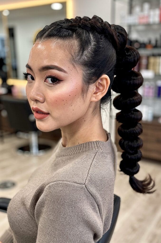 Braided Bubble Pony