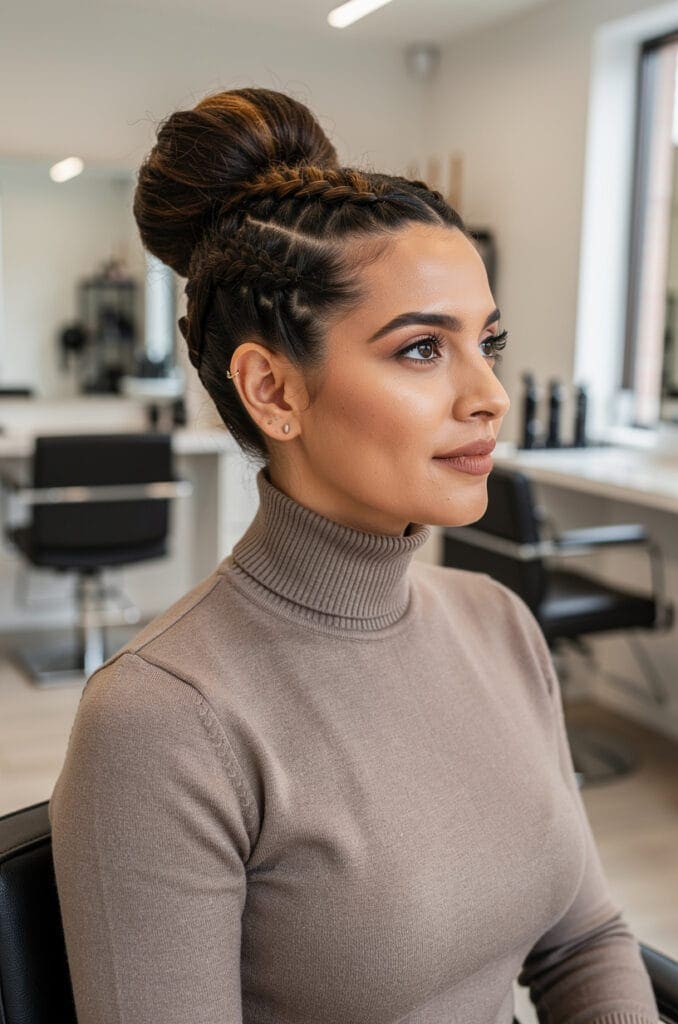Braided High Bun