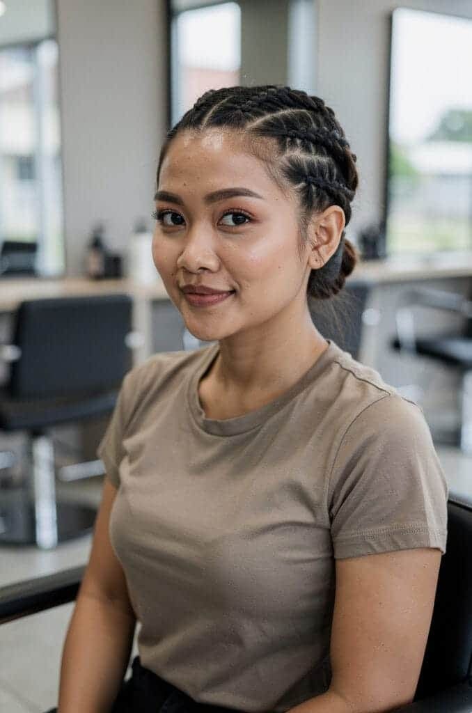 Front Accent Braids