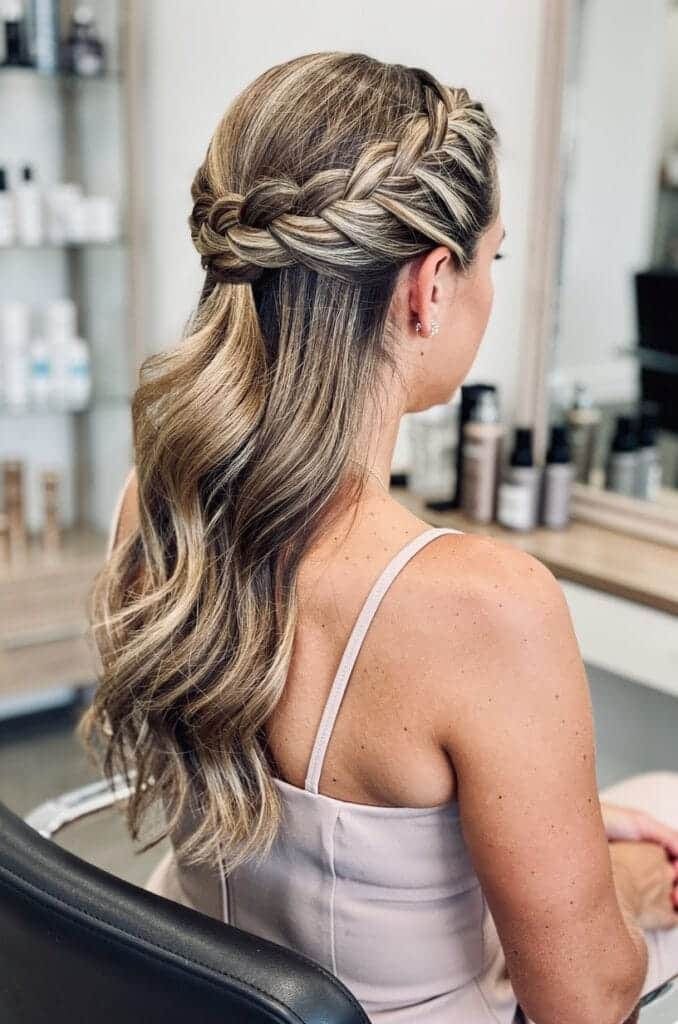 Half Up French Braid
