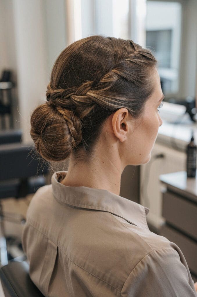 Low Braided Chignon