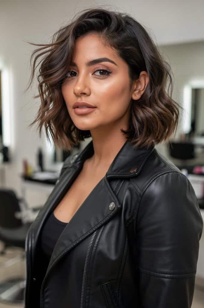 Messy Wavy Bob