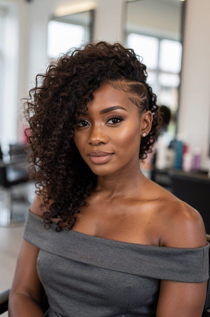 Side Swept Curls
