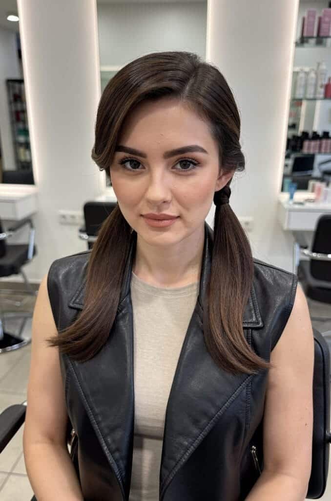 Side Swept Pigtails