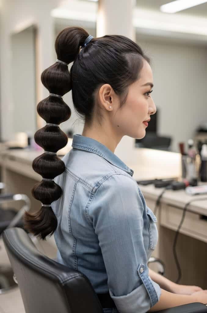 Trendy Bubble Braid