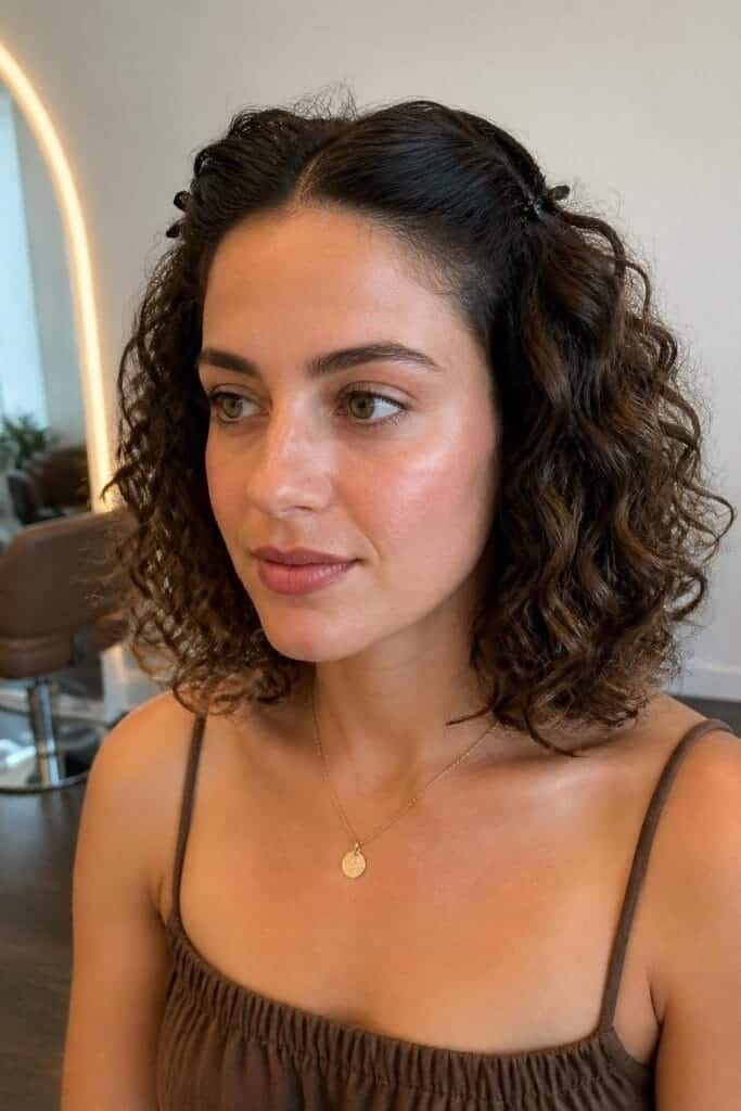 10. Pinned Back Curls