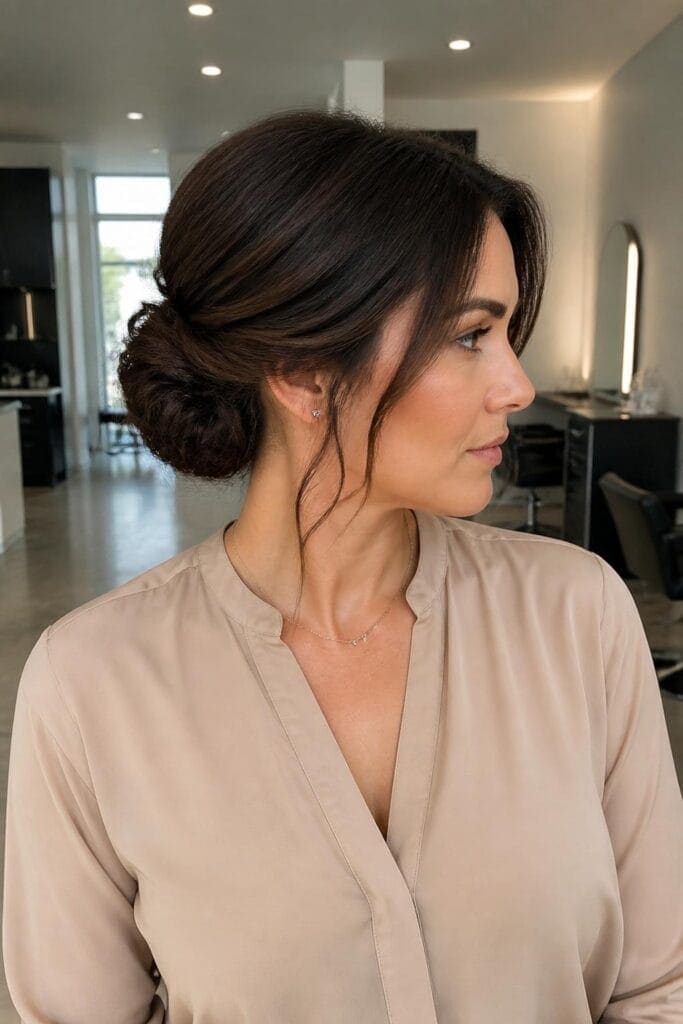 11. Low Twisted Bun