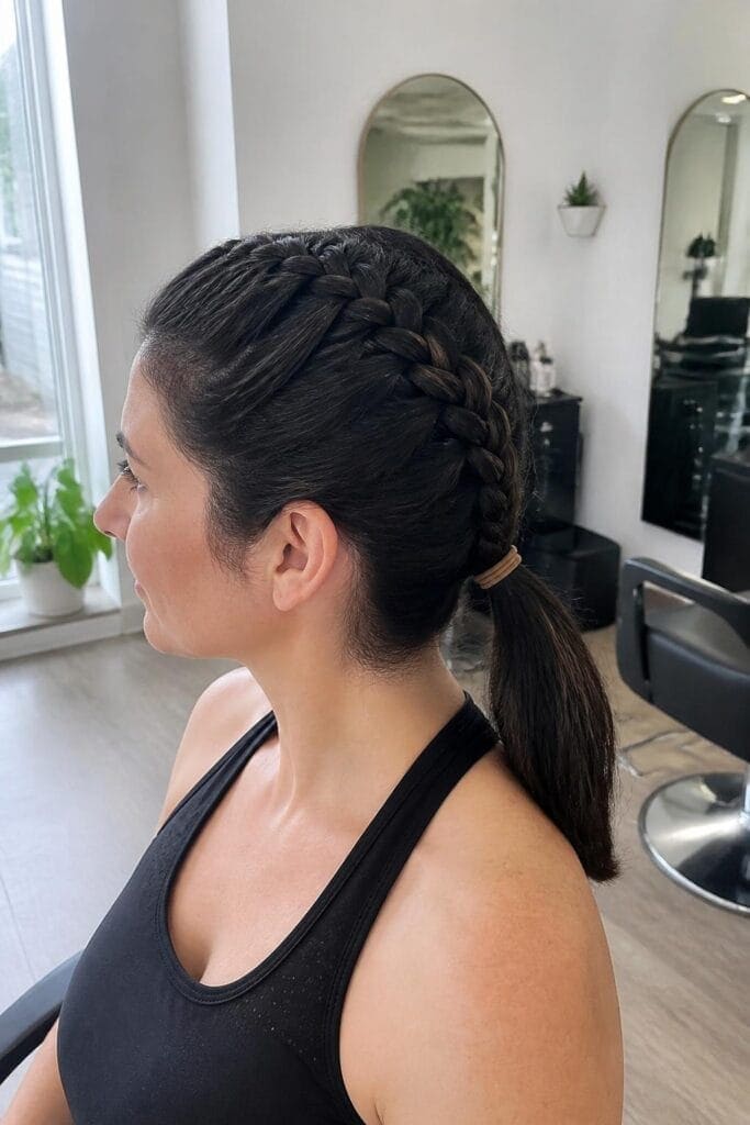 12. French Braid Ponytail