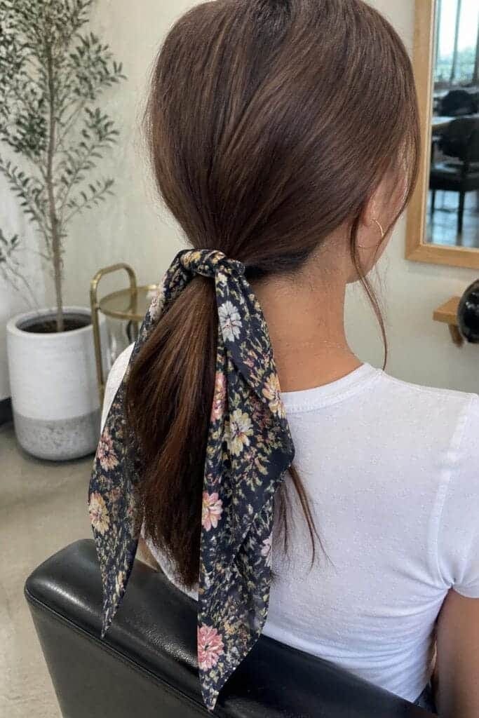 13. Scarf Ponytail