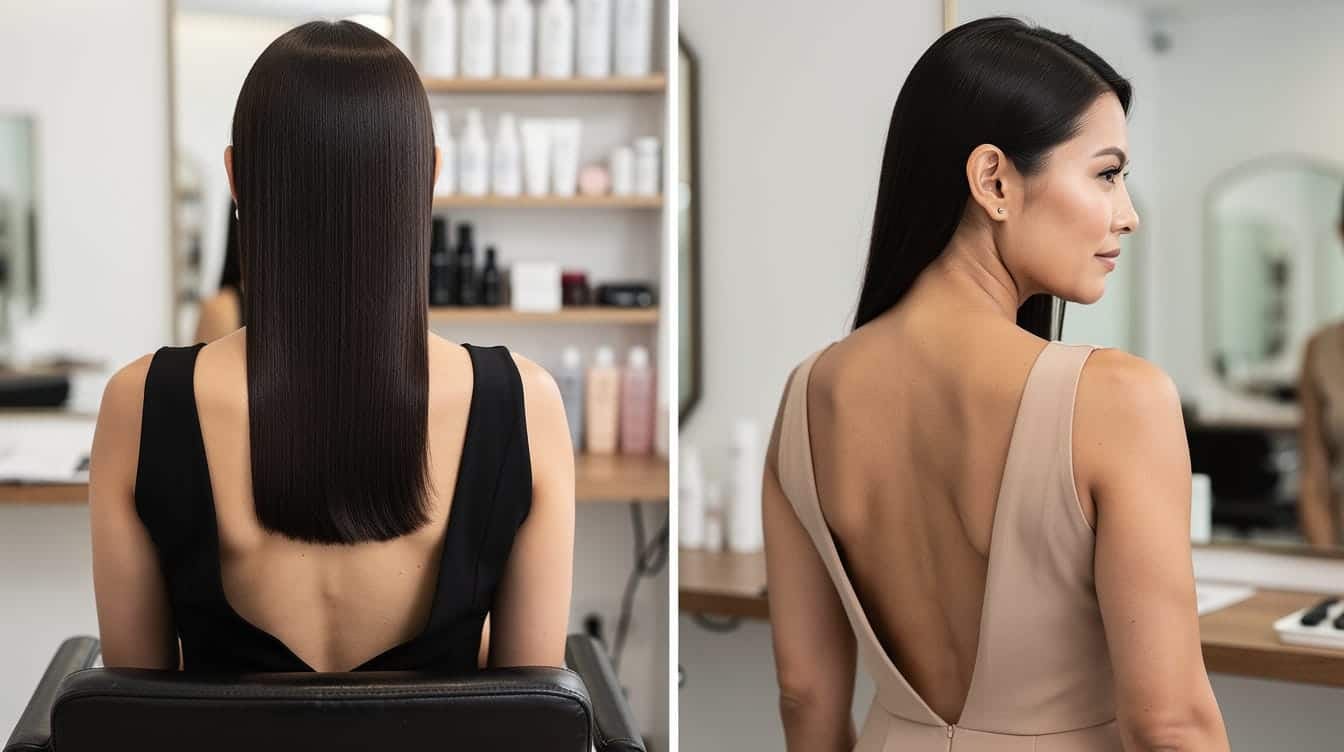 15 Straight Hair Styles for Backless Dresses That Highlight Your Back