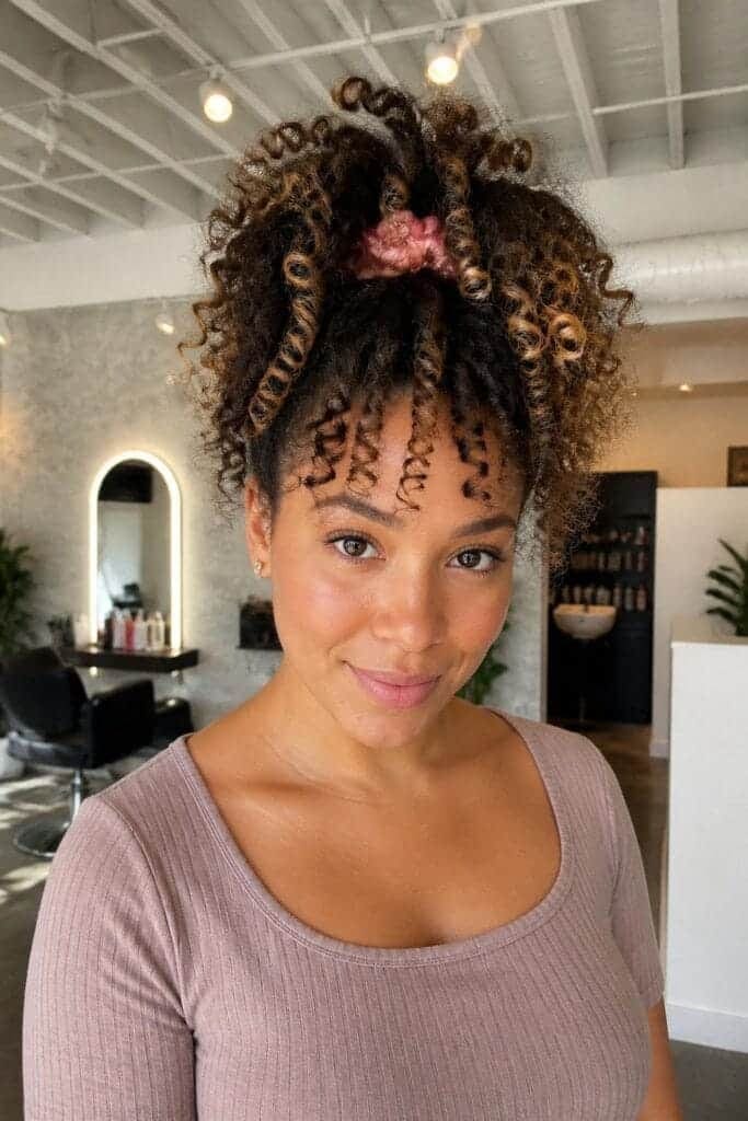 3. Pineapple Updo