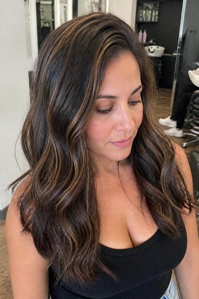 9. Espresso with Caramel Highlights