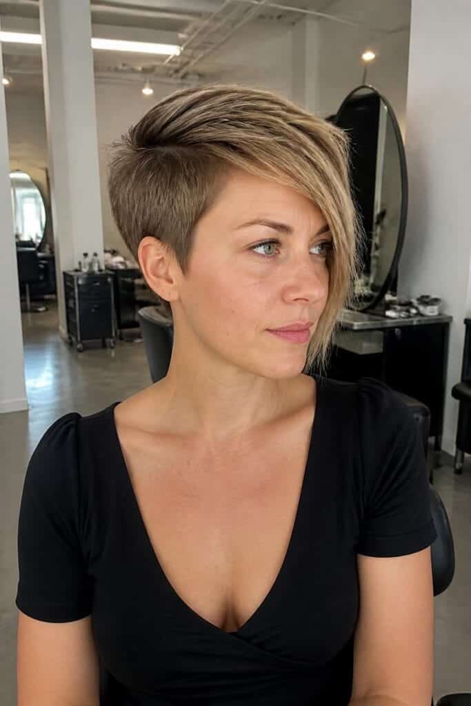 Asymmetrical Pixie Cut