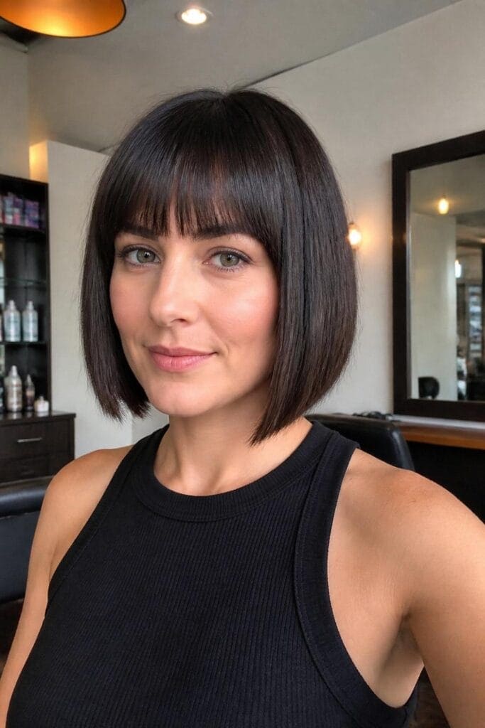Blunt Bob with Bangs