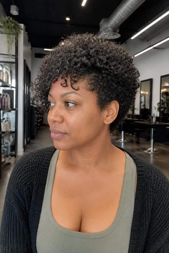 Curly Cropped Cut
