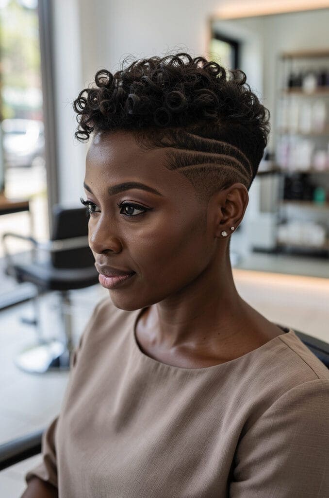 Curly Pixie Cut
