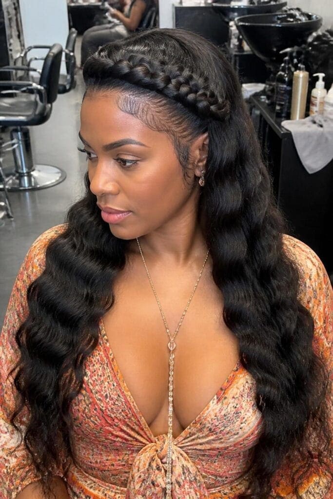 Deep Wave Braided Crown