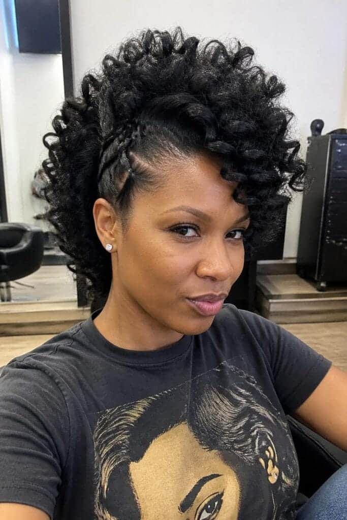 Deep Wave Curly Faux Hawk