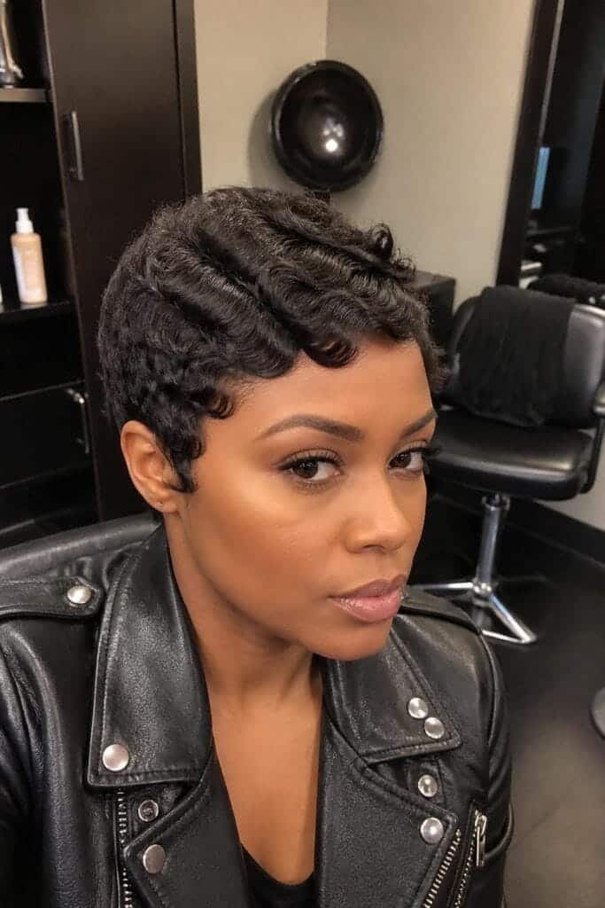 Deep Wave Pixie Cut