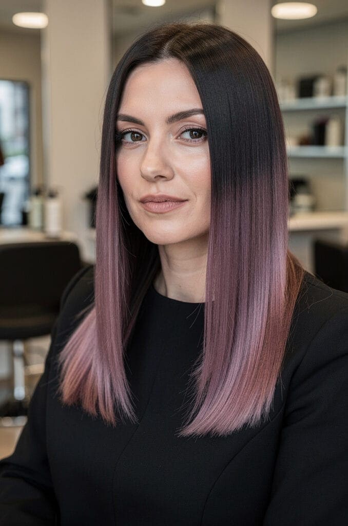 Dusty Mauve Ombre