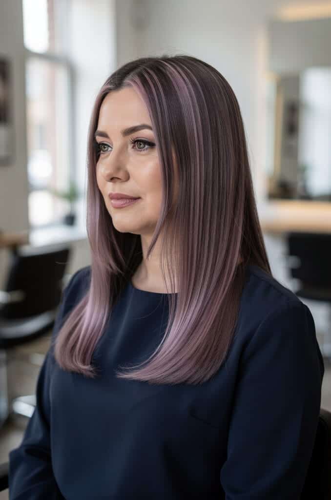 Dusty Mauve with Ash Brown Base