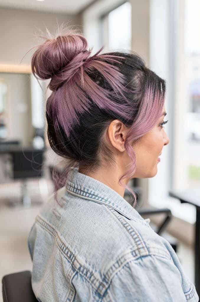 Dusty Mauve with Dark Roots