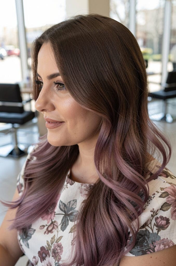 Dusty Mauve with Lavender Ends