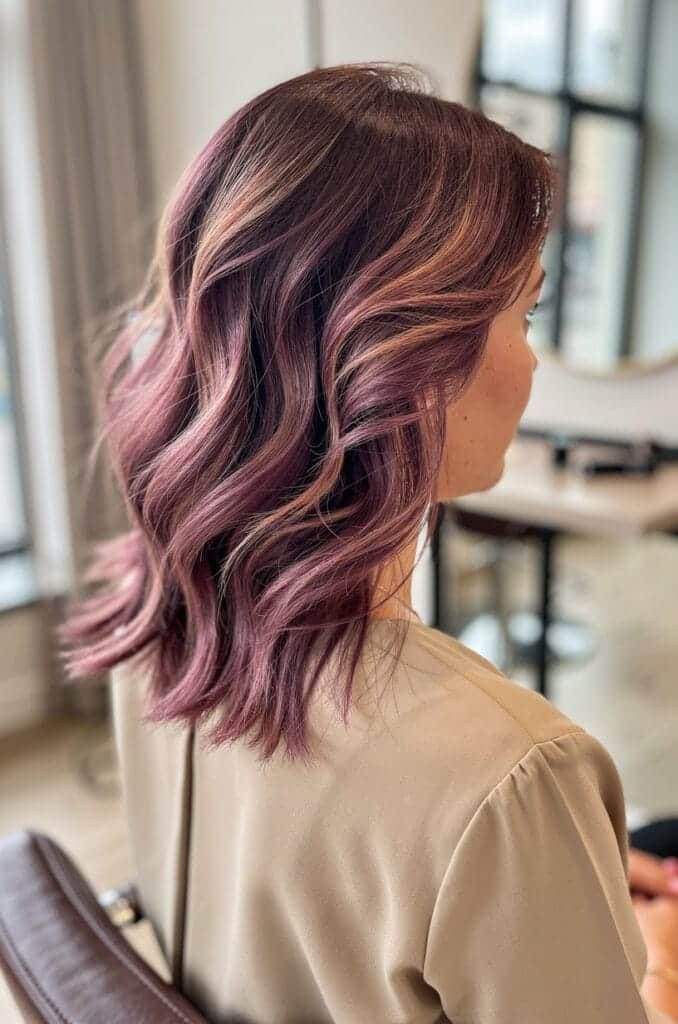 Dusty Mauve with Rose Gold Undertones