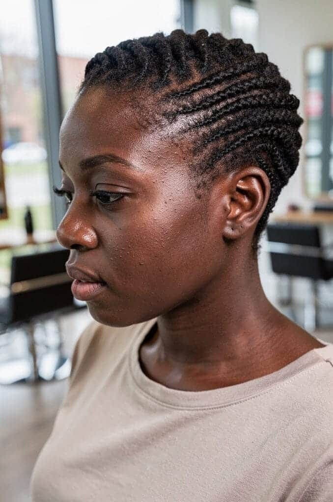 Finger Coils on Short Hair