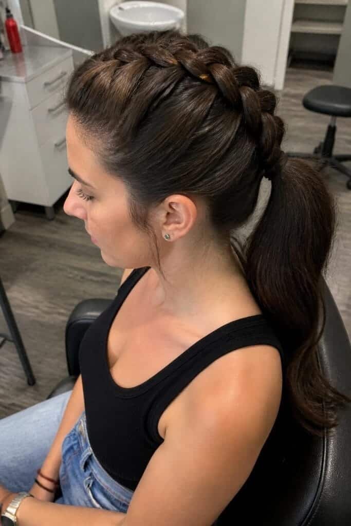 French Braid Ponytail
