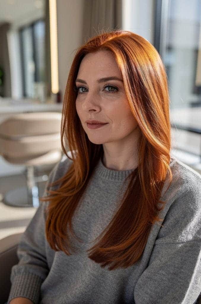 Ginger Brown with Auburn Tints