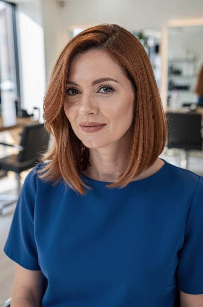 Ginger Brown with Natural Root Shadow