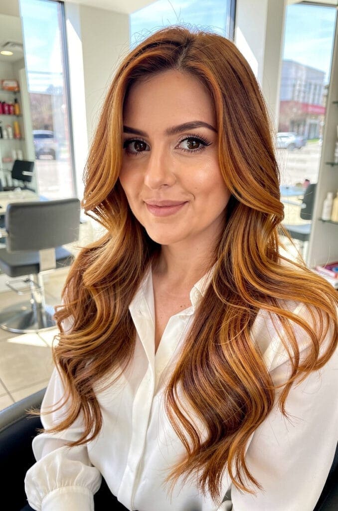 Golden Copper Balayage