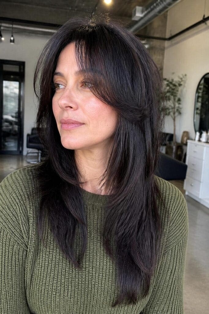 Layered Shag with Face-Framing Pieces