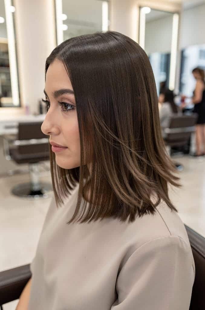 Long Bob with Feathered Ends